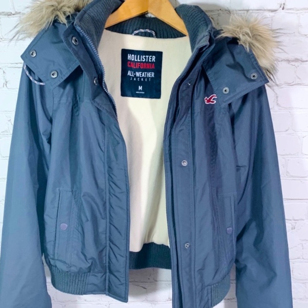 Hollister winter coat size medium